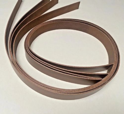 Pack of 10 Leather Straps/Collars/Choker Blanks with Holes 24 x 0.75 (Brown)